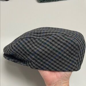 Country Gentleman Classic Plaid wool blend Flat Cap size XL